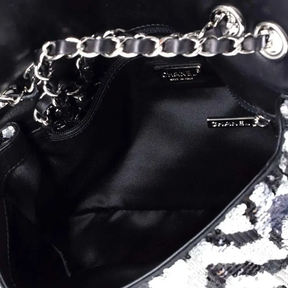 Chanel Cc Chain Flap Bag Sequins Medium #240075C43B - Picture 5 of 7